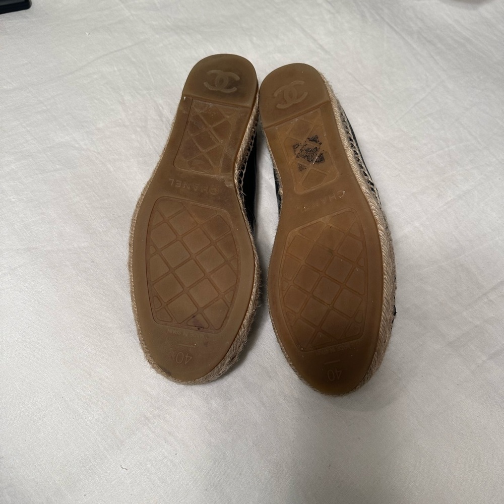 Chanel black espadrilles size 40 - Picture 2 of 3